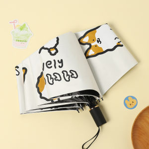 Thick Black Jiao UV Protection Cartoon Sun Umbrella