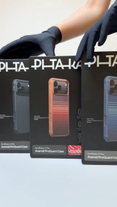 Ốp lưng sợi carbon PITAKA Aramid ProGuard Case cho IP 17 Pro Max / 17 Pro (full viền TPU)