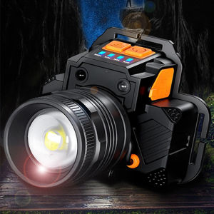 LED Headlamp Flashlight Head Light Multifunctional For Hiking Camping For Outdoors Waterproof USB Rechargeable