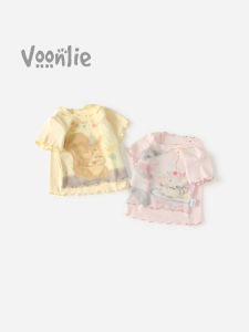 VOONLIE | Áo Thun Tay Ngắn Mỏng Dễ Thương Công Chúa