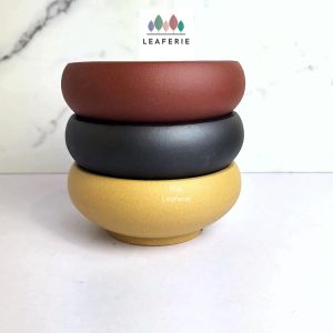 The Leaferie Bonsai Pot / Tray (Series 59) Plant pot Zisha Flowerpot Purple Sand Planter Flower pots