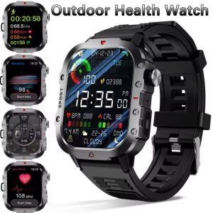 2025 New Smart Watch H11 Smart Watch Men Women Android Blood Pressure Oxygen Fitness Watch 3 ATM Waterproof Military Smart Watch