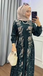 GAMIS TWILL FLOY TERBARU MOTIF BUNGA