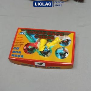 Bộ Cờ Cá Ngựa Lớn nhựa An Toàn quân cờ lắc kêu - Đồ chơi Boardgame cho gia đình và bạn bè - LICLAC