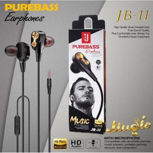 [ PROMO MURAH ] HANDSFREE / HEADSET EXTRABASS JB 11 MEGA BASS / STREO / BISA DI GUNAKAN KE SEMUA JENIS ANDROID