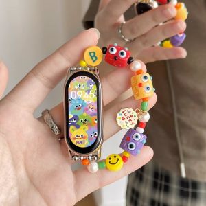 Uhada Xiaomi Band 9/8/7/6/5 NFC Version Creative Cute Summer Wristband Accessories Smart Sports Bracelet for Girls