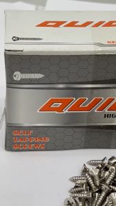 สกรูชุบ QUICK #7 X 1/2" AB NICKEL/PREMIUM