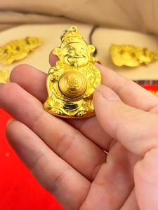 已开光 招财钥匙扣包挂件 财神爷钱袋子十二生肖转转日进斗金本命年铜钱袋汽车钥匙扣挂件礼物 Money-attracting Keychain Bag Pendant Money Bag of The God of Wealth Twelve Zodiac Signs Rotating Making A Fortune Every Day Copper Money Bag of The Zodiac Year Car Keychain Pendant Gift