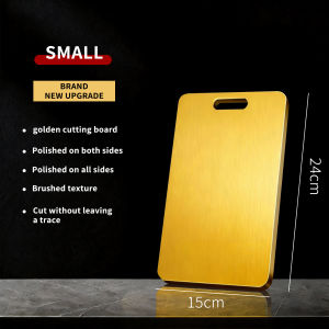 304 Stainless steel Gold Chopping board Kitchen Cutting board Non Stick Double Sided Fruit Meat Cutting Board