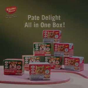 Wet Food KITCHEN FLAVOR PATE DELIGHT CUBE 90 gr For CAT & DOG - Makanan Basah Untuk Kucing & Anjing 90gr