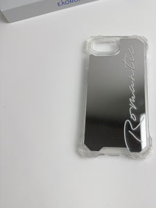 เคสโทรศัพท์มือถือแบบกระจกสำหรับ Apple iPhone 16 pro Max พร้อมสายสะพายแบบสะท้อนแสง ดีไซน์เรียบง่าย ดีไซน์ศิลปะ ดีไซน์สี่มุม ดีไซน์มุม 14pm 13pm 12pm 11pm