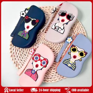 Silicone Glasses Bag Small Items Bags Waterproof Eyeglasses Box Cosmetic Coin Bag Dustproof Multifunctional Storage Bags Portable Multifunctional Glasses Bag Waterproof Dustproof Coin Purse Silicone Small Items Bags Glasses Case For Travel