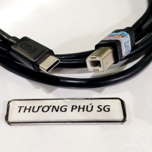Cáp máy in Type C Printing dài 1.5m / Chuẩn Type C ra USB máy in (Chính hãng Unitek)