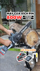 Máy Cưa Pin WORKFIX WF-CS12BL Lam Xích 12 inch Công Suất 800W Không Chổi Than Tra Nhớt Tự Động