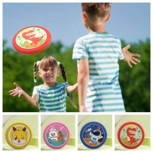 Đồ Chơi Ném Đĩa Bay Loại 20cm An Toàn Nhiều Họa Tiết Vui Nhộn Dễ Thương Cho Trẻ Em