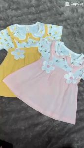 Dress Anak Perempuan Import: Dress Motif Bunga & Bow Dress Bayi