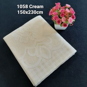 Taplak Meja Makan Persegi 1058 ukuran 150x230cm untuk 6 Kursi