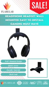 Headphone Headset Wall Mounted Holder Easy to Install Gaming Must Have
