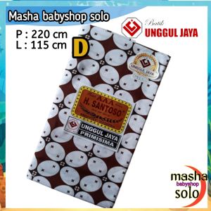 Kain Batik Panjang Jarik Motif Dasar Putih AAA H Santoso Primisima Kain