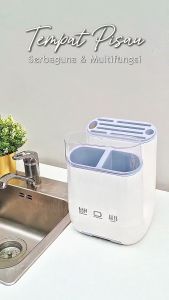 YESALL Rak Dapur - Tempat Sendok Tempat Sumpit Rak Talenan Gunting Tempat Spatula Peralatan Dapur Tempat Alat Makan Penyimpanan Rak Pisau Tempat Sendok Garpu Wadah Sendok