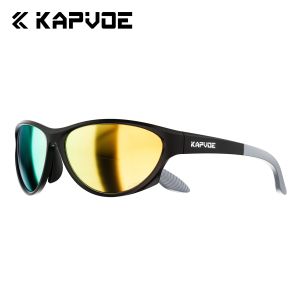 Kapvoe | Kapvoe 2026 Polarized Cycling Sunglasses Men Women MTB Bike Bicycle Glasses UV400 Hiking Fishing Professional Cycling Glasses