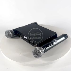 (ใช้โค้ดลดอีก10%) SOUNDBEST AS02 ไมค์ลอย 2 ตัว ไมค์ไร้สาย ไมค์โครโฟนไร้สาย ไมค์ลอยมือถือคู่ ไมค์คาราโอเกะ SOUND BEST AS-02 AS02