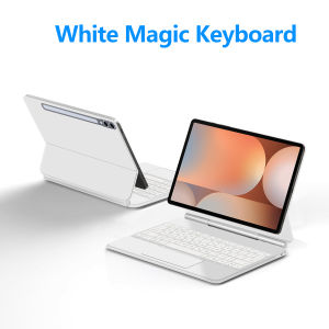AJIUYU | Magic Magnetic Keyboard for Samsung Galaxy Tab S10+/S9+/S8+/S7+/S7 FE/S9 FE Plus/S9 Plus 12.4" Tablet Case Multi-Touch Trackpad