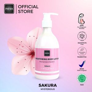 Inesia Brightening Body Lotion 300ML/ Body Lotion With niacinamide/ Body Lotion Whitening/ Body Lotion Pencerah