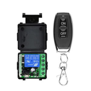DC12V 1CH 10A Relay Receiver Transmitter Universal Wireless RF 433Mhz Remote Control Switch For Garage Door Electromagnetic Lock