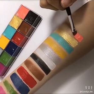 Face Body Painting Set 12 Color Professional Painting Art Safe Pigments Body Painting Set Cosplay Costume Party Makeup