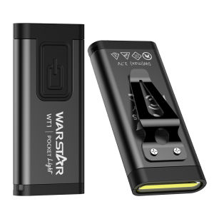 WARSTAR | Mini Portable Rechargeable Multifunction Durable Keychain Flashlight