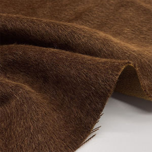 Vải Len Lông Cừu Peru Cao Cấp Màu Nâu Nhạt Dài Lông Mượt Cho Áo Khoác Mùa Thu Đông Vải Len Lông Cừu Dài Lông Mượt Màu Nâu Nhạt