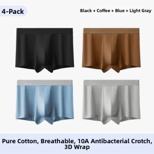 Comfortable Breathable Vertical Stripe Four-Corner Underwear