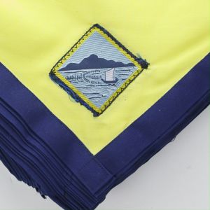 ผ้าพันคอลูกเสือสำหรับคุณครู เขตภาคตะวันออก – ผ้าฝ้ายผสม สีประจำจังหวัด มาตรฐานลูกเสือไทย