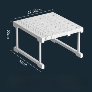 Expandable Multi-layer Partition Shelf Closet Organizer Storage Rack Sink Cabinet underneath Shelf Partition Arrangement Holder
