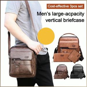 Commuter Bag Splash-proof Wear Resistance Mens Large Capacity Business Bag Fashions Fade
