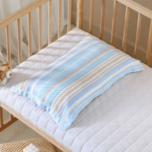 Bamboo Fiber Summer Pillow Headscarf Infant Baby Children Single Anti-Mite Antibacterial Sweat-Absorbent Breathable Cool Pillow Case One-Pair Package