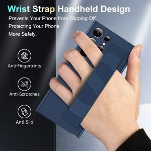 Wrist Strap Phone Case for Samsung Galaxy S25 S24 S23 Ultra Plus Fold 6 5 4 5G Protective Casing Silicone Wristband Matte