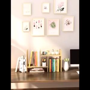 DIY Simple bookshelf home storage rack free combination black and white