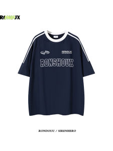 Áo Thun Tay Ngắn Rộng Rãi Phong Cách Hip Hop Cổ Tròn Thường Ngày Mùa Hè Cho Nam Và Nữ Thương Hiệu Thời Trang Đường Phố