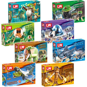 Italian Brainrot Animals Tung Tung Tung Sahur Building Blocks Tralalelo Tralala Shark BricksToy Gift for Children Kids Blind Box