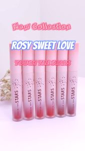 [TẶNG CỌ TÁN SON]  Son Touch The Stars Thương Hiệu Rosy Sweet Love Màu Đỏ Nâu Dạng Kem Lì Son Tint Bóng Bền Màu Lâu Trôi An Toàn Cho Cả Mẹ Bầu