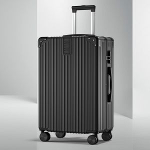 Robust Aluminum Frame Luggage Suitcase with Combination Lock And Four-Way Rotating Wheels for Travel And Business