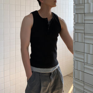 Ssumenam | Design Henry Collar Slim Fit Vest