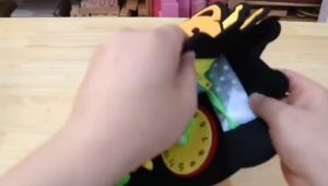 JJTAN Tiger Style Felt Cartoon Learning Educational Busy Board