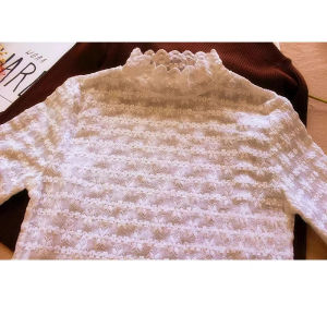 chaqi | Fleece Lace High-necked Underwear Shirt