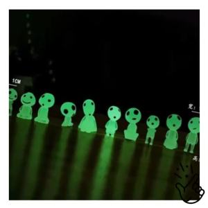 10-30Pcs Luminous Ghost Miniature Figurines Glow in Dark Tree Elves Micro Landscape Accessories Outdoor Fairy Garden Decoration