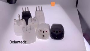 EU To US Japan Canada Travel Plug European Italy Switzerland Brazil Socket Adapter USA JP Travel Adapter Power Converter 3piece