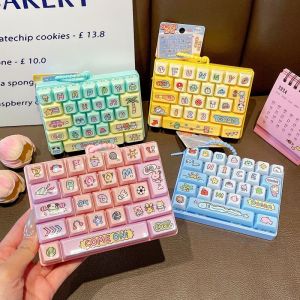 Bandai | Cute Trendy Decompression 26 Keyboard Keychain Pendant Pendant Bag Ornaments Decompression Toy Model Decorations InnovationToys