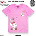 KFS 205 Atasana Baju Anak Perempuan Kaos Sweet Bunny Lucu Dusty Pink. 